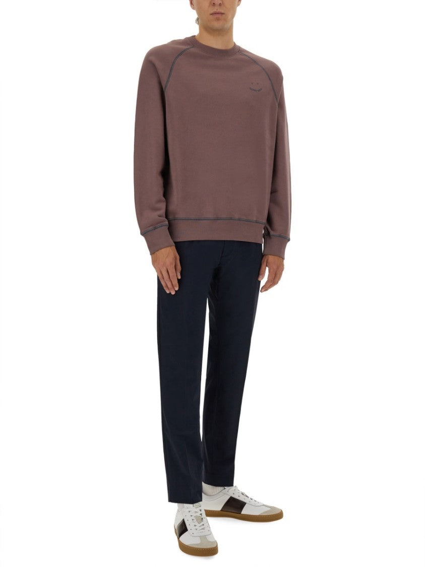 Ps Paul Smith Relaxed-Fit Sweatshirt With Subtle Embroidery And Textured Finish