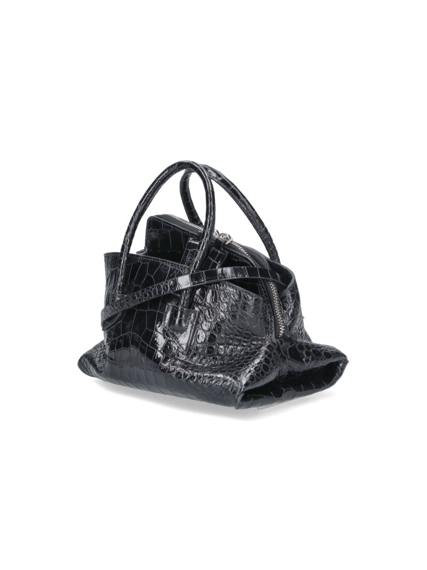 The Attico La Passeggiata Crocodile Leather Bag