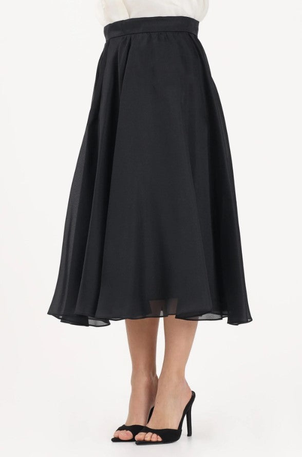 Max Mara Msecalle Silk Flared Midi Skirt