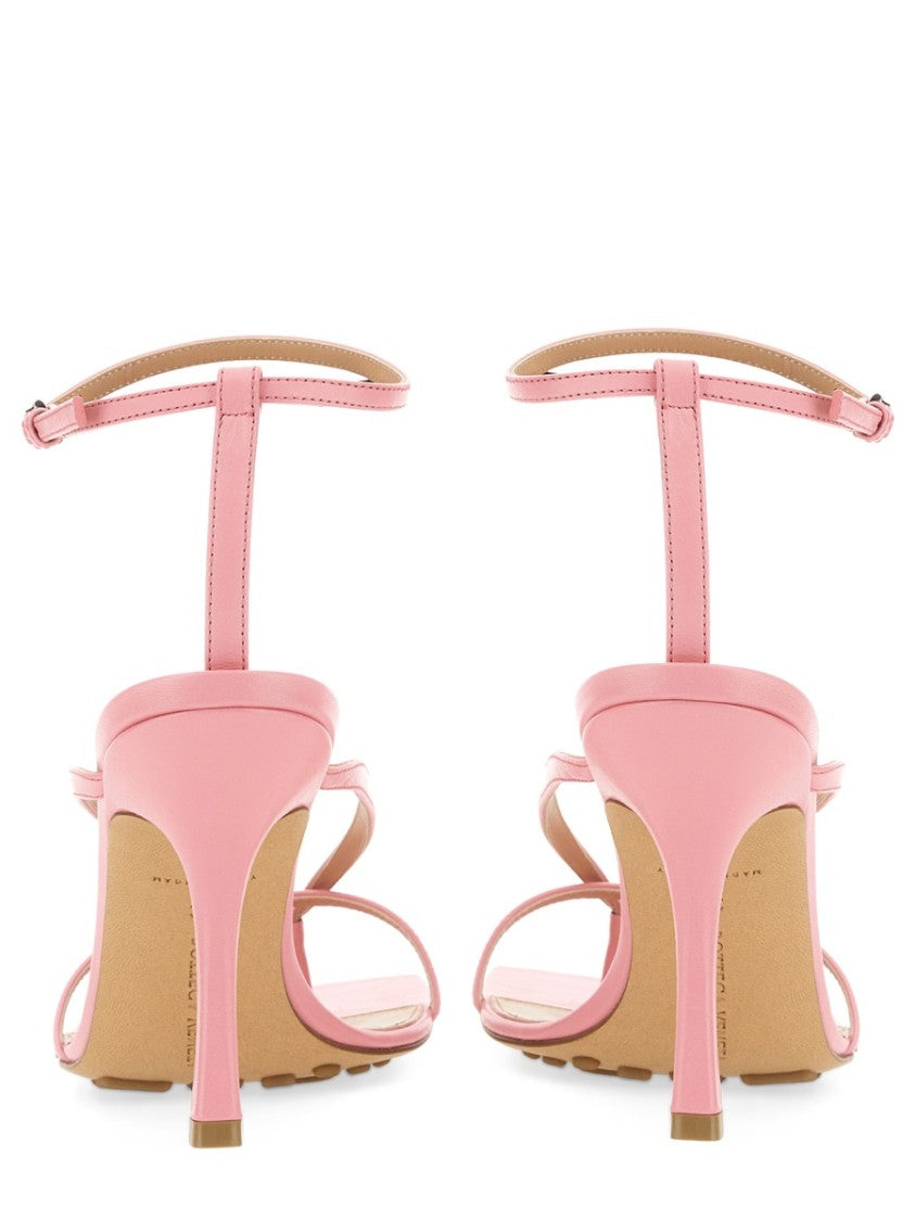 Bottega Veneta Lambskin Stretch Sandal With Adjustable Buckle