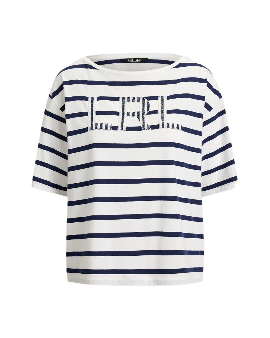 Lauren Ralph Lauren White Cotton Jersey Tshirt