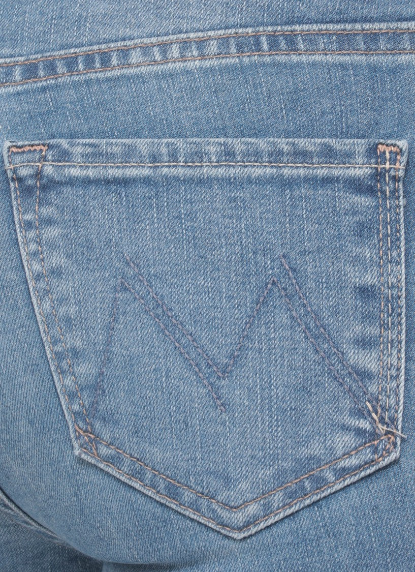 Mother Blue The Weekender Fray Jeans