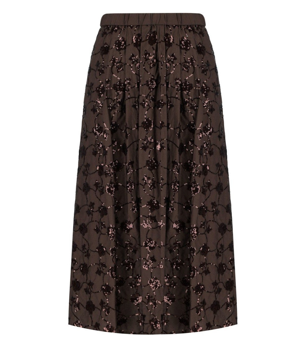 Max Mara Tembra Brown Skirt