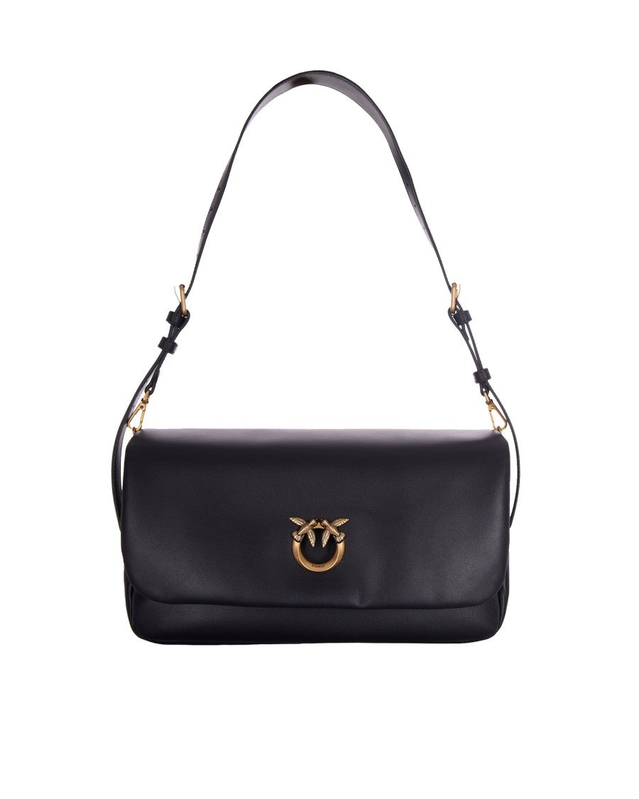 Pinko Rectangular Soft Baguette With Bird Emblem Buckle