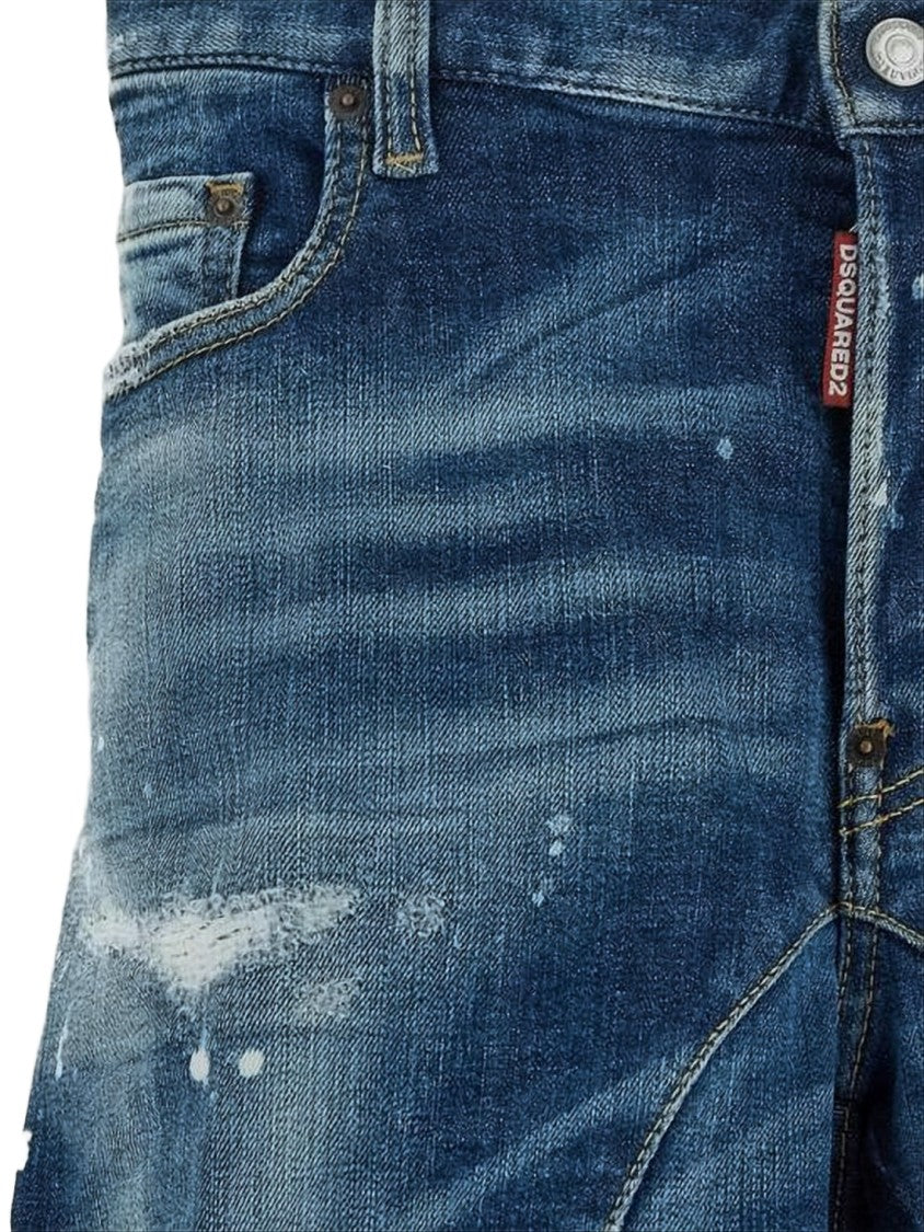 Dsquared2 Distressed Slim Fit Denim Pants