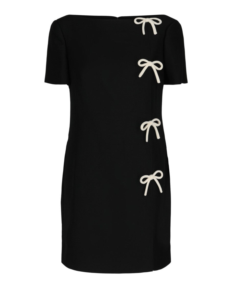 Valentino Crepe Bow Mini Dress