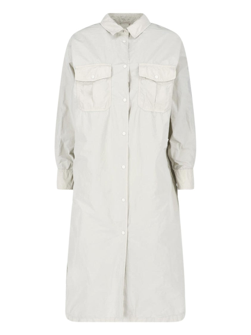 Aspesi Grey Lightweight Waterproof Classic Collar Jacket