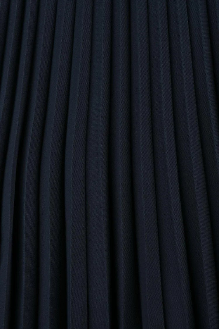 Tommy Hilfiger Blue Logo Pleated Skirt
