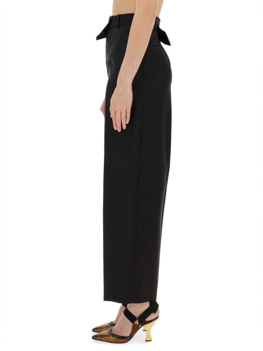 Fendi Asymmetrical Waist Pants With