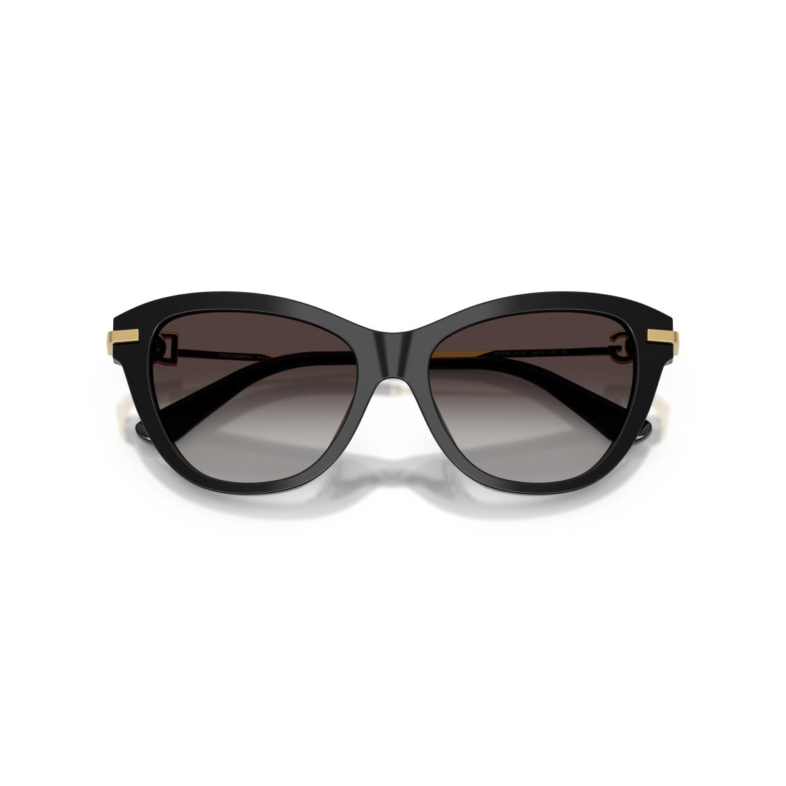 Dolce & Gabbana 0Dg4534 Cat-Eye Sunglasses With Glossy Black Frames