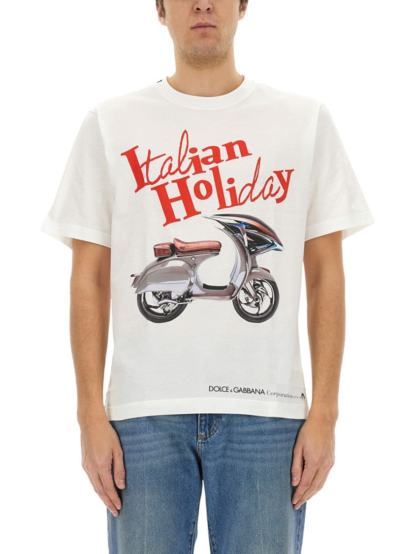 Dolce & Gabbana T-Shirt With "Wasp" Print