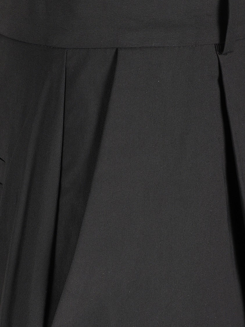 Jacquemus Tapered Leg Trousers With Pleated Design