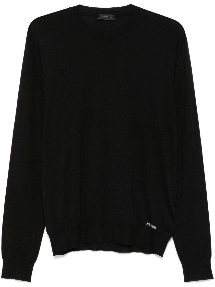 Prada Recycled Silk Crewneck Sweater