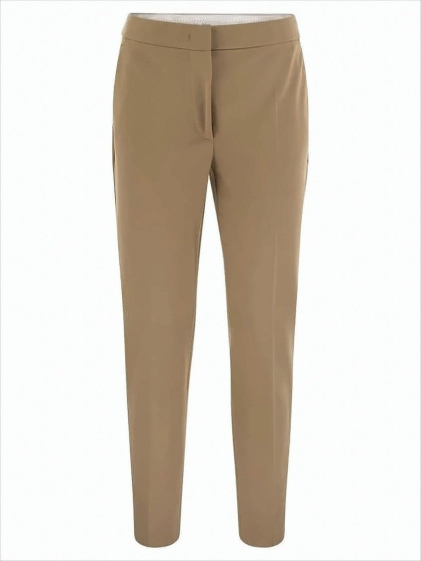 Max Mara Slim Tapered Suit Pants With Minimal Detailing