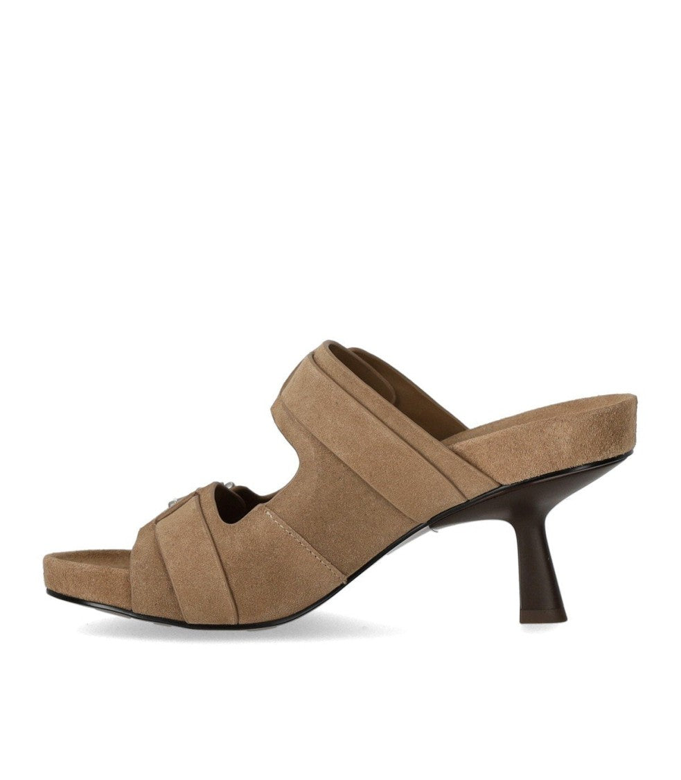 Ash Jewel Hazelnut Heeled Mule