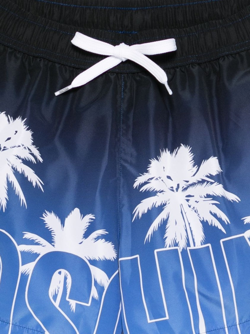 Moschino Silk And Nylon Blend Quick-Dry Swimwear
