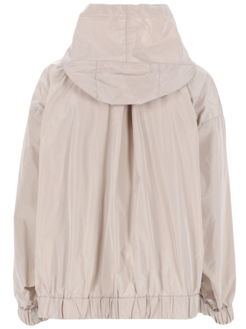 Max Mara Lightweight Oversized Taffeta Jacket With Minimal Design