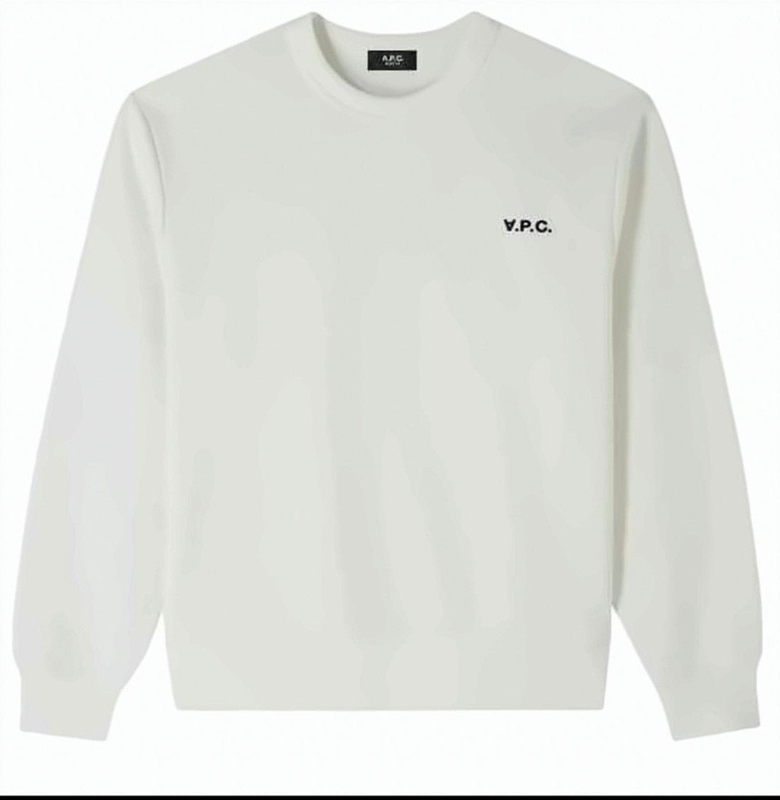 A.P.C. Minimalist Long-Sleeve Crewneck Sweatshirt With Subtle Logo