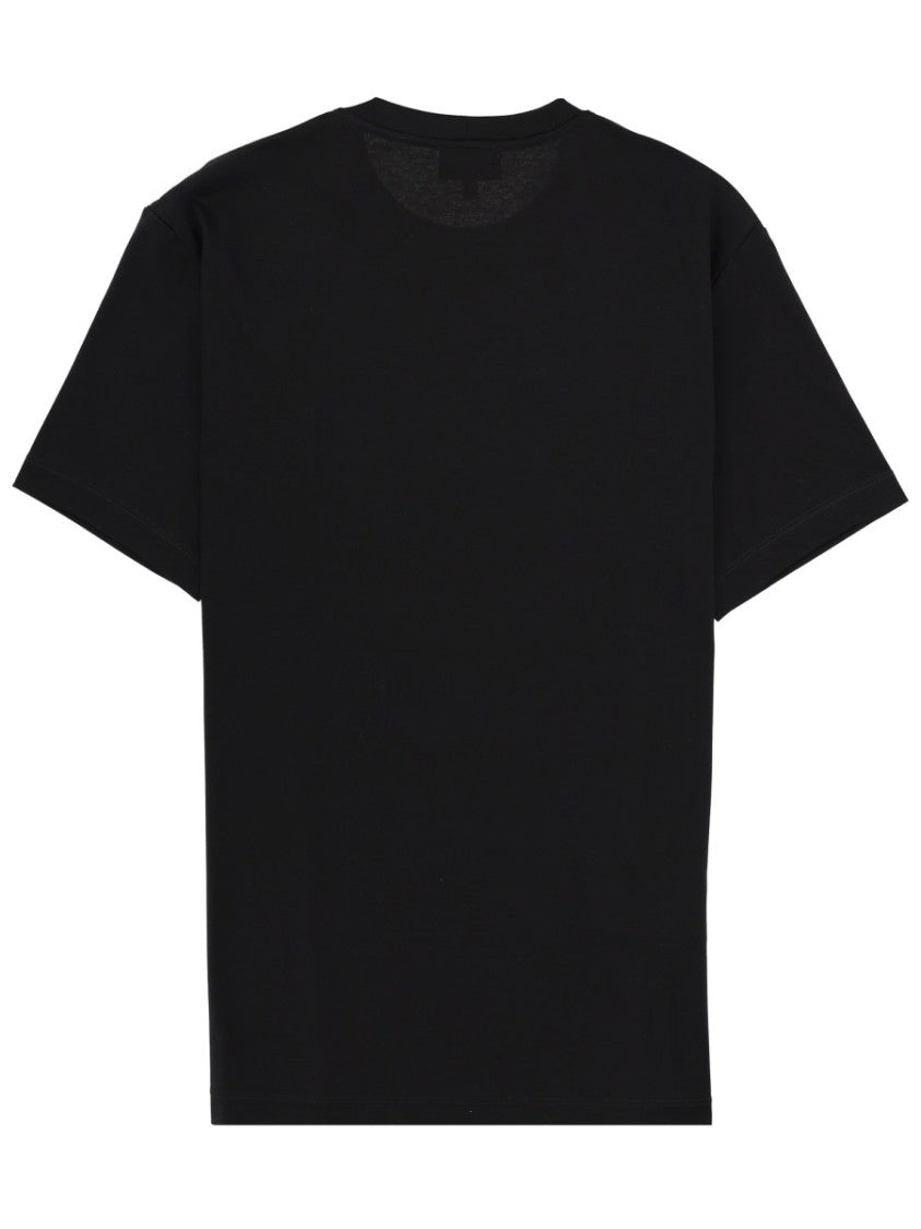 Giorgio Armani Discreet Tonal Embroidery Cotton T-Shirt
