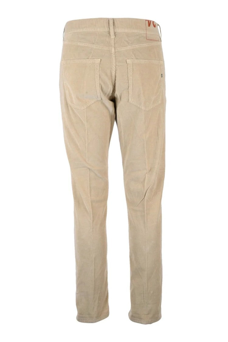 Dondup Icon Velvet Trousers - Beige