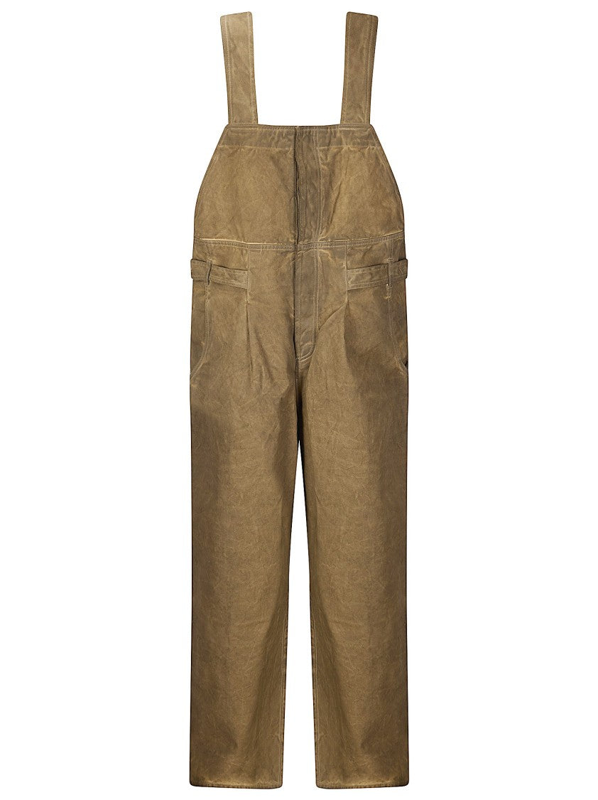 Uma Wang Blue Panda Cotton Salopette