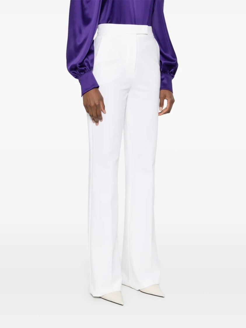 Max Mara High-Waisted Wide-Leg Trousers With Tailored Finish