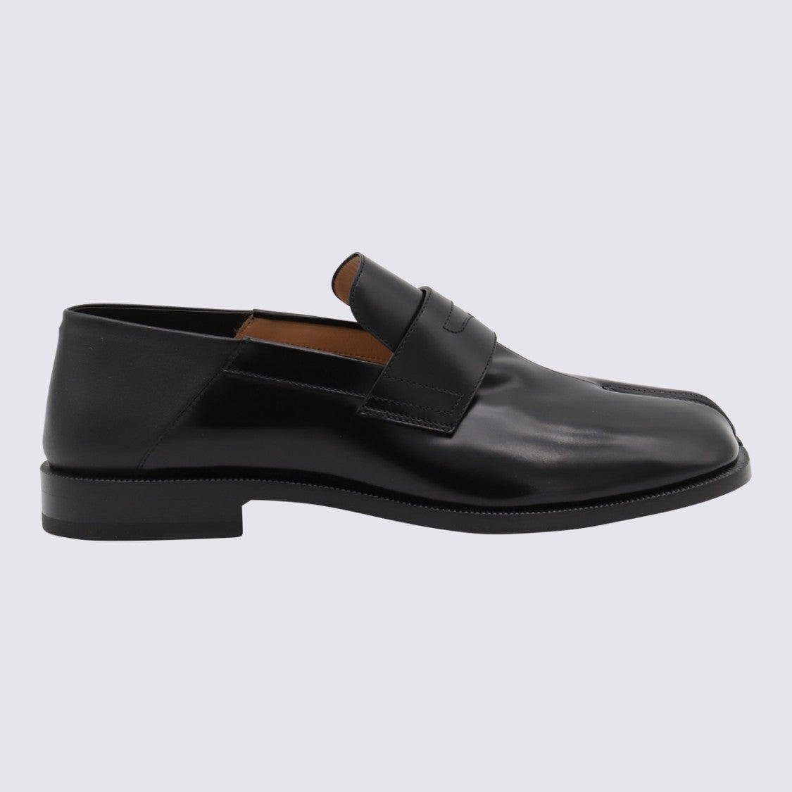 Maison Margiela Black Leather Tabi Babouche Loafers