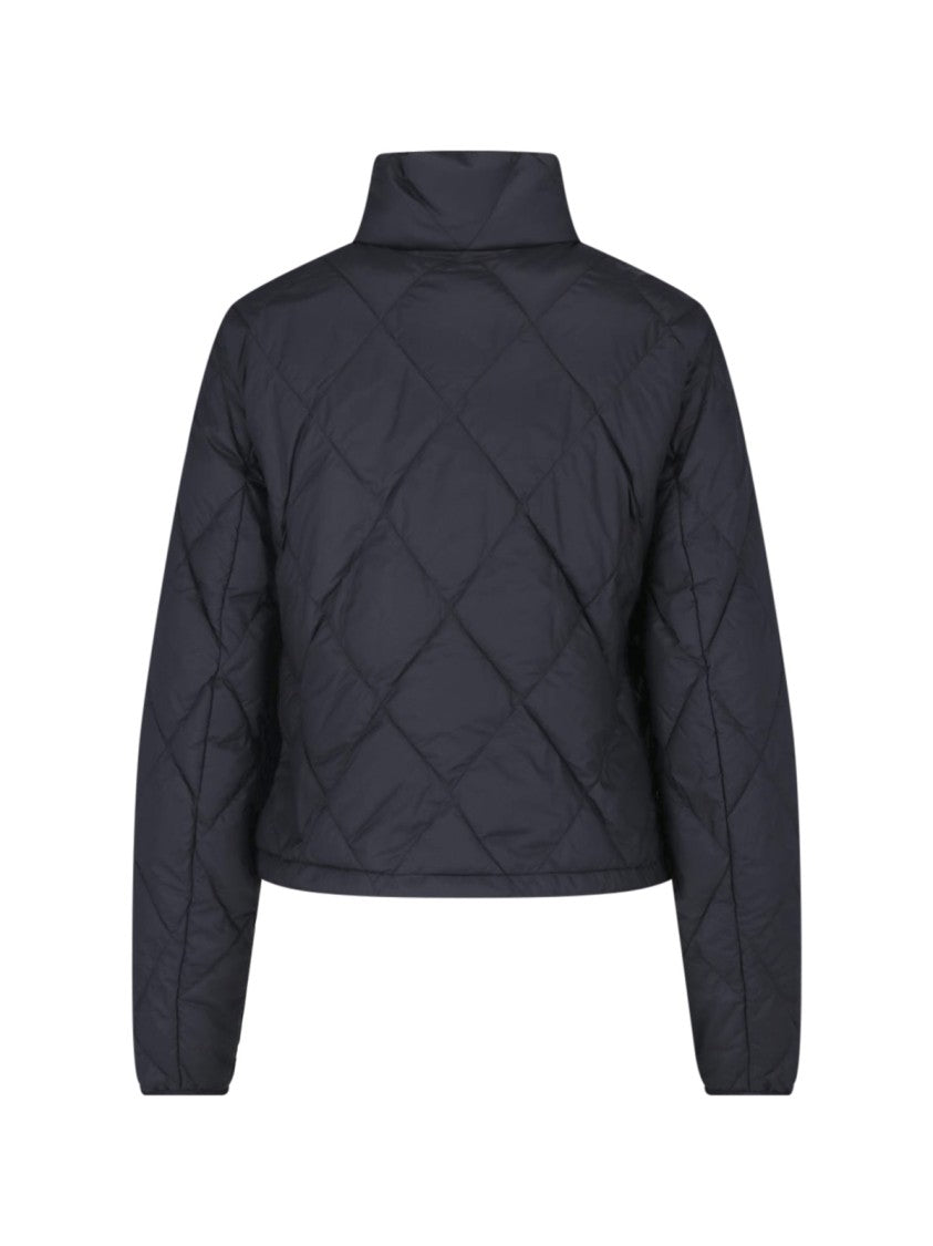 Burberry Black Bramford Quilted Fabric Bomber Jacket