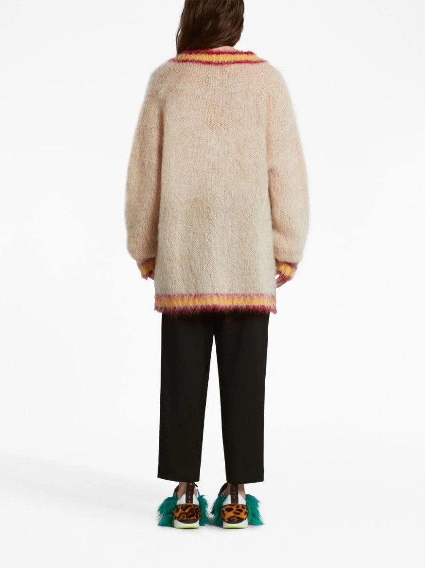 Marni Virgin Wool Trousers With Pleats And Comfortable Waistband