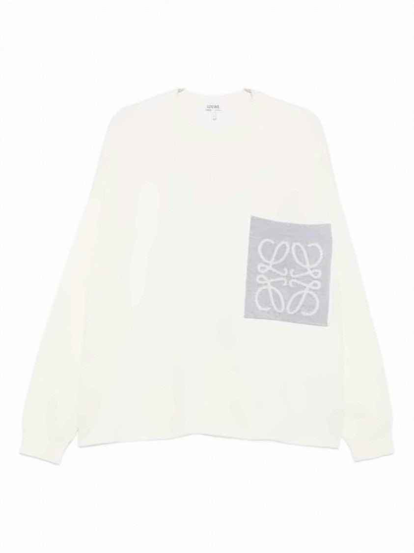 Loewe Loewe Cotton Blend Anagram Pocket Sweater