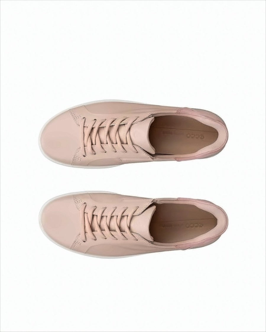 Ecco Pink Leather Sneakers