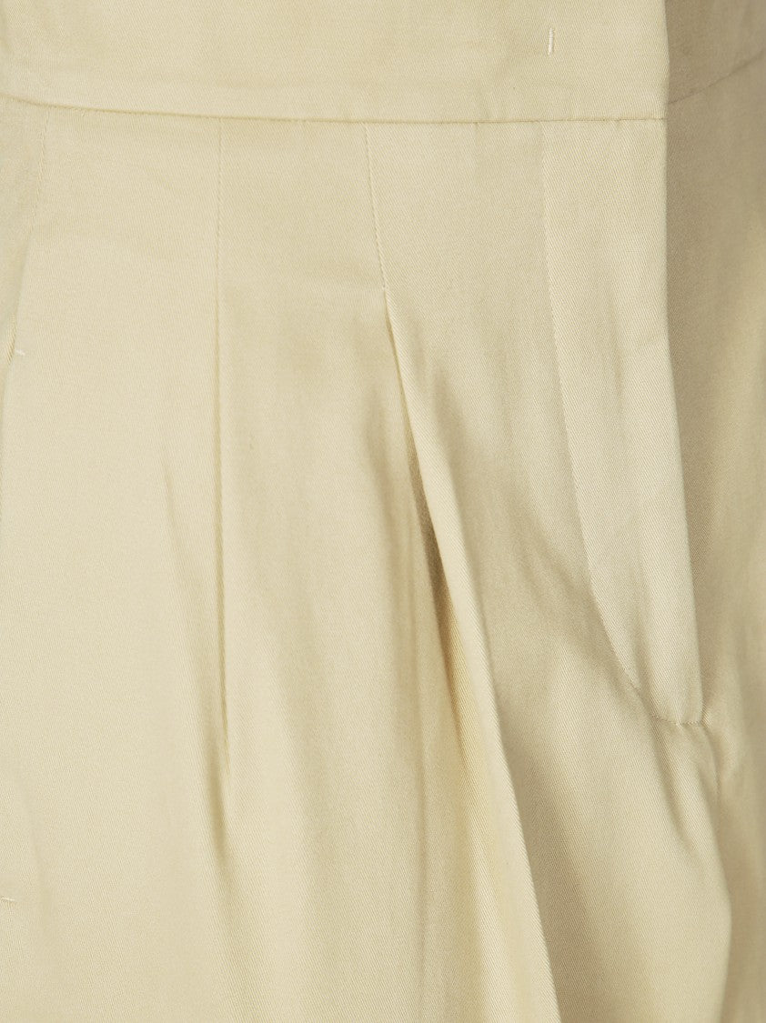Max Mara High-Waisted Wide-Leg Pants With Front Pleats