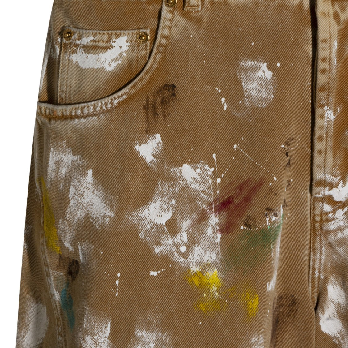 Moschino Artistic Paint Splatter Mid-Length Shorts
