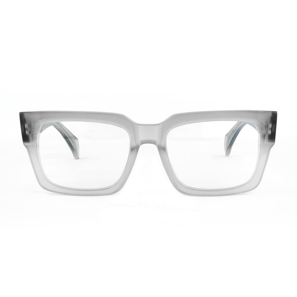Dandy's Arthur Rough Translucent Grey Rectangular Acetate Eyewear