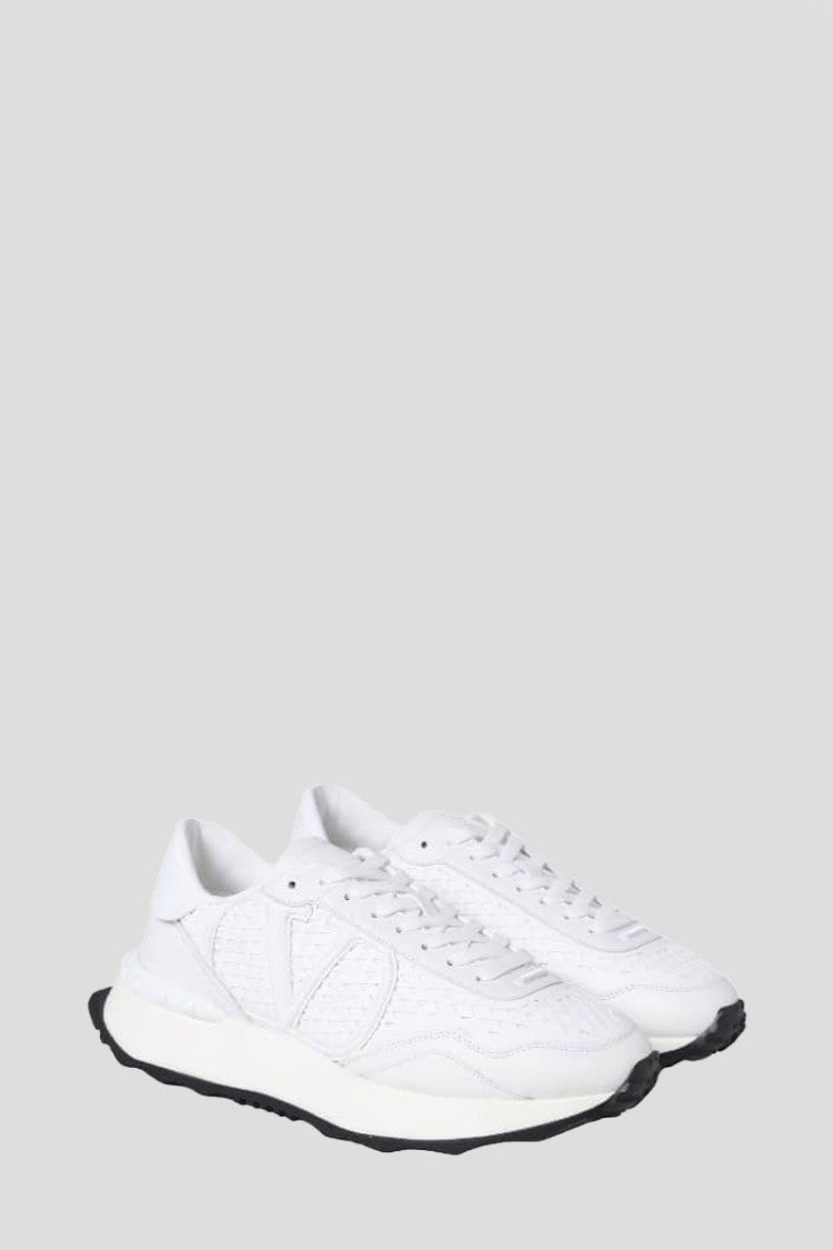 Valentino Rockstud Lace-Up Sneakers