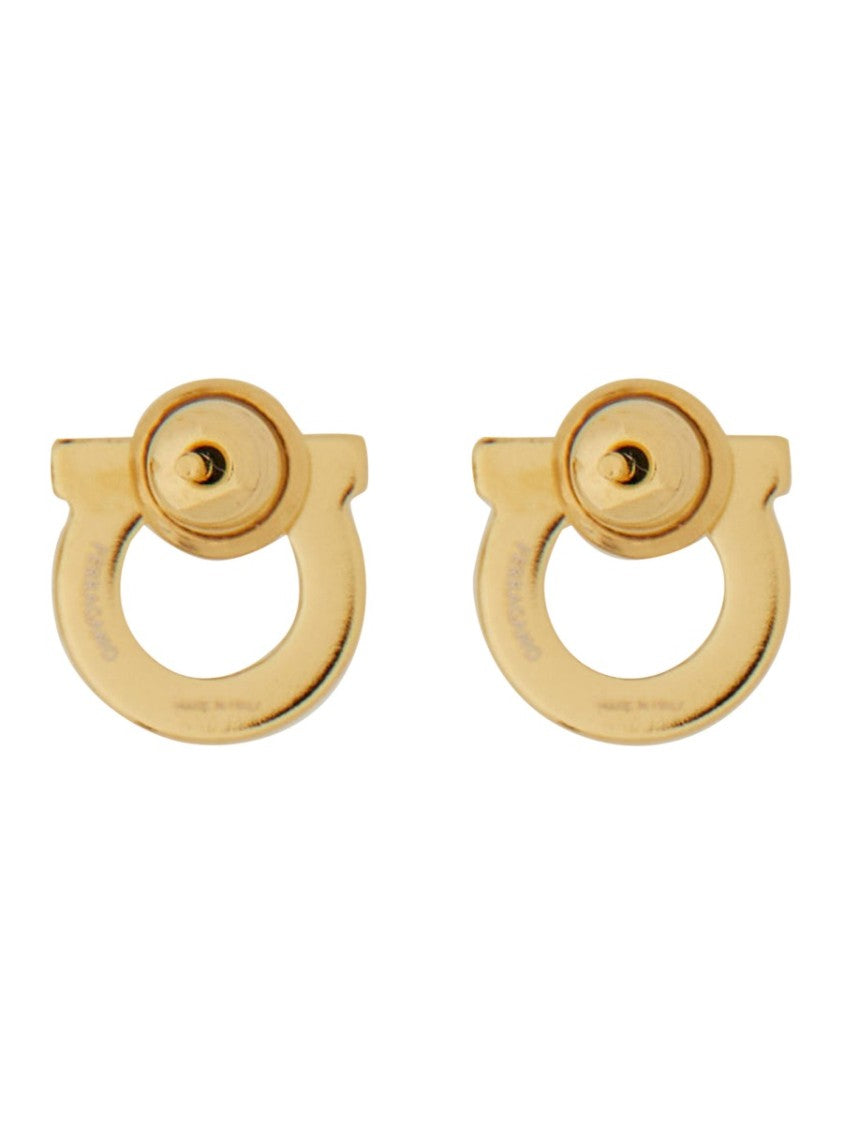 Ferragamo Gancini Crystals Earrings