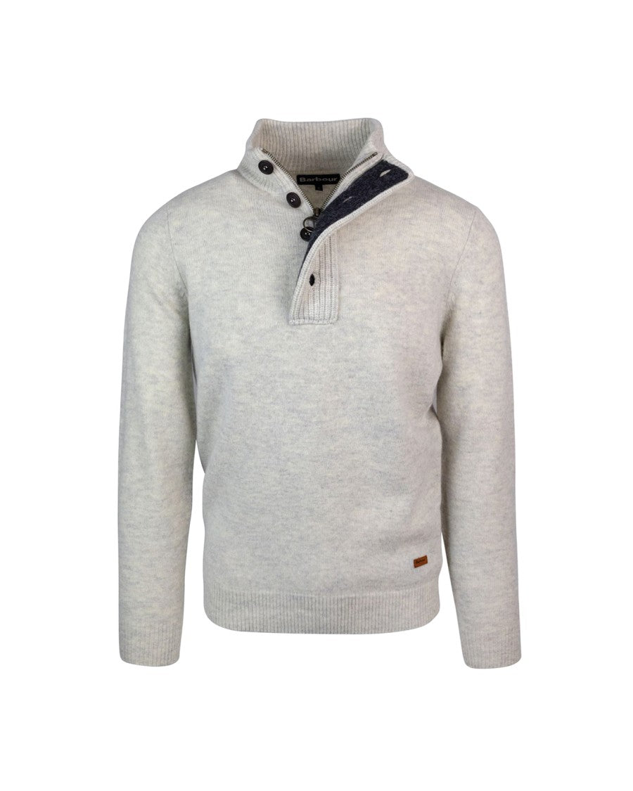 Barbour Essential Patch Wool Half-Zip Sweater