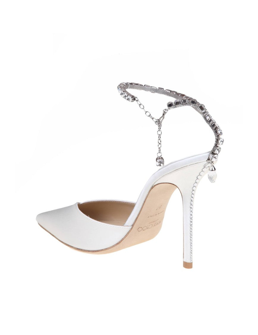 Jimmy Choo Slingback Saeda 100 In Satin