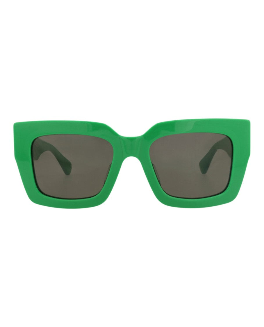 Bottega Veneta Square-Frame Recycled Acetate Sunglasses With Gold-Tone Accents
