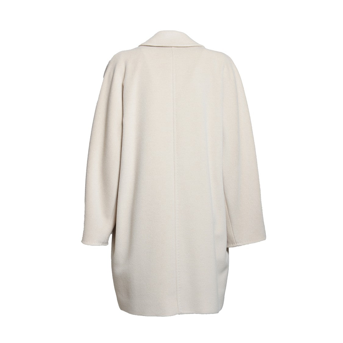 Max Mara Short Double-Breasted Wool-Cashmere Blend Coat