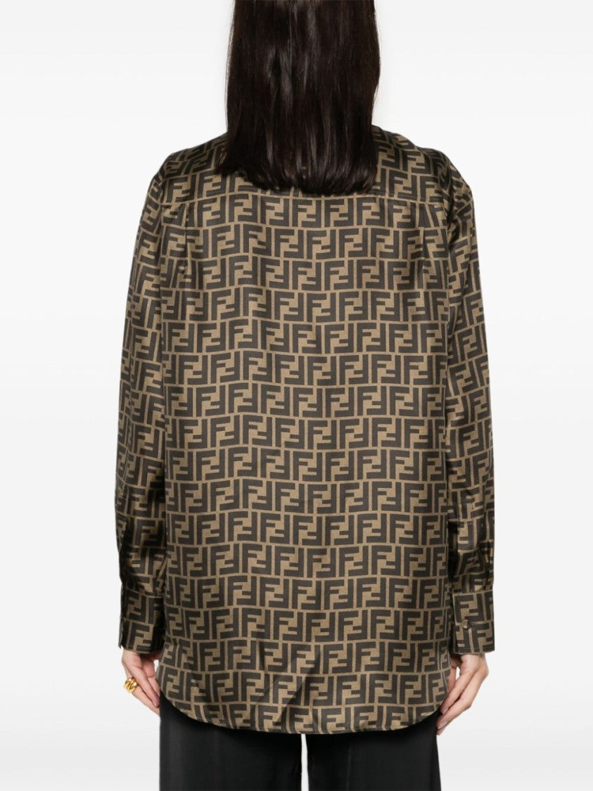 Fendi `Ff` Twill Shirt