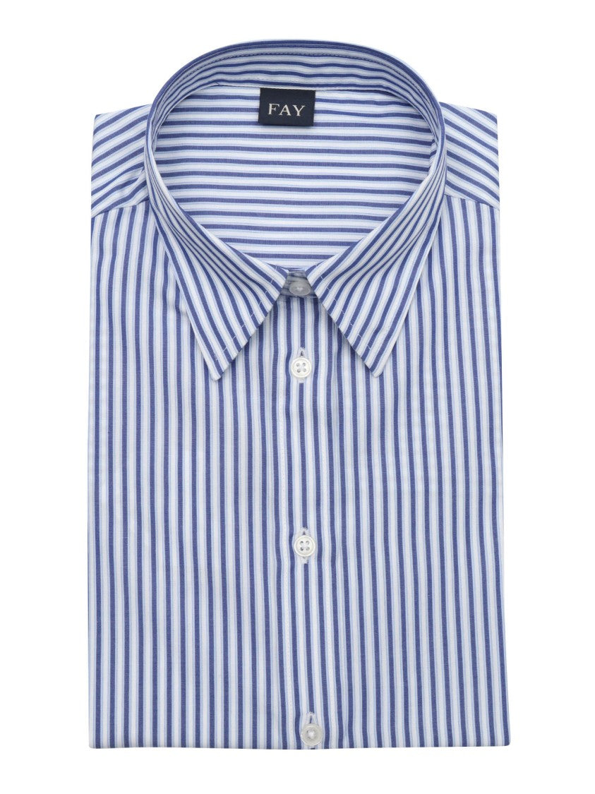 Fay Short-Sleeved Striped Shirt