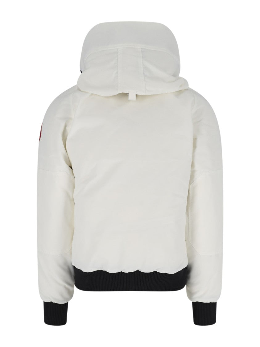 Canada Goose White Chilliwack Hooded Arctic Tech Down Jacket