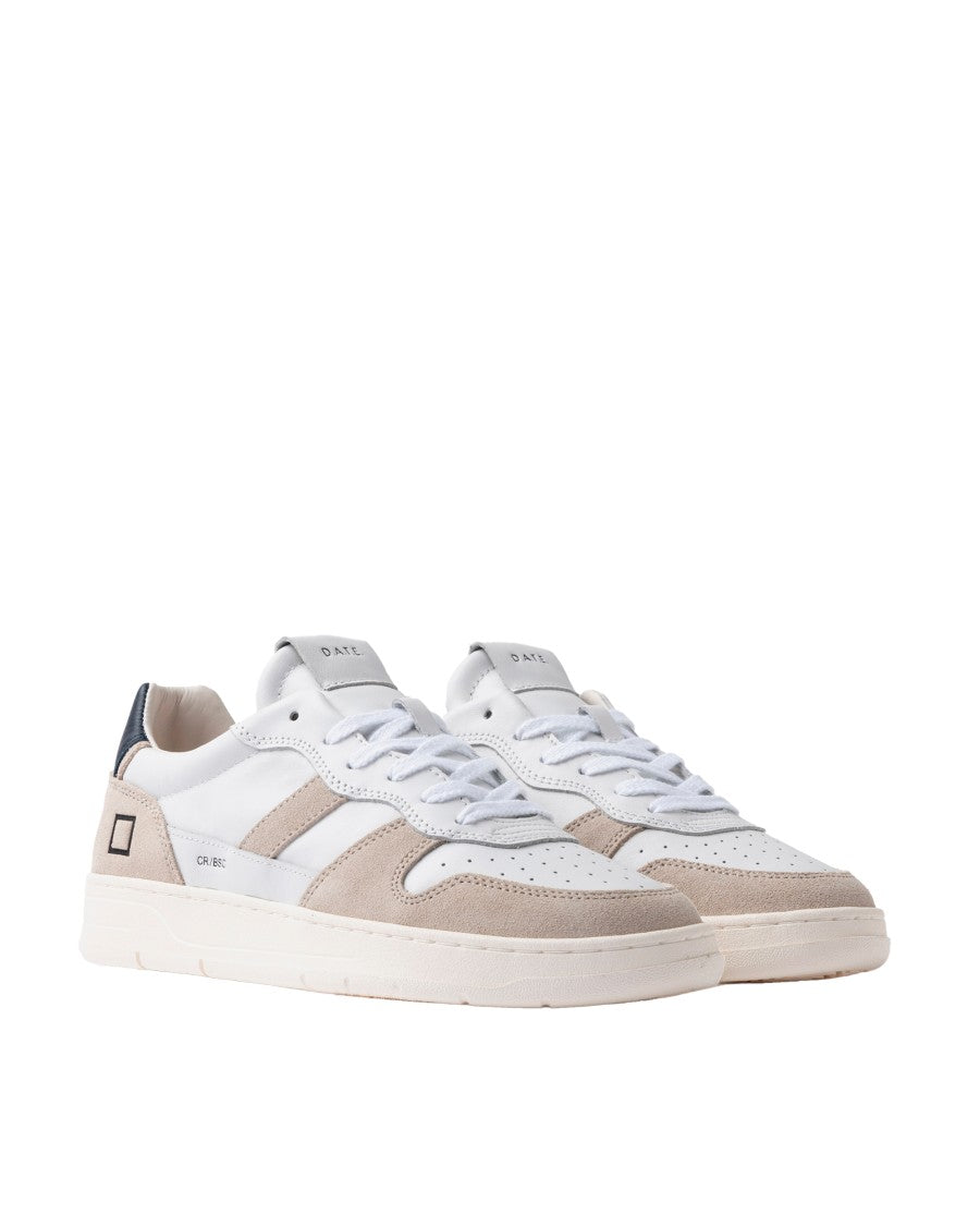 D.A.T.E Court 2.0 Basic White-Blue Sneakers