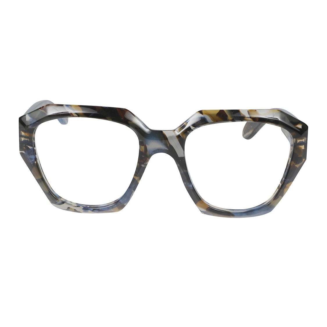Kador Marilyn/K-V Oversized Geometric Tortoiseshell Eyeglasses