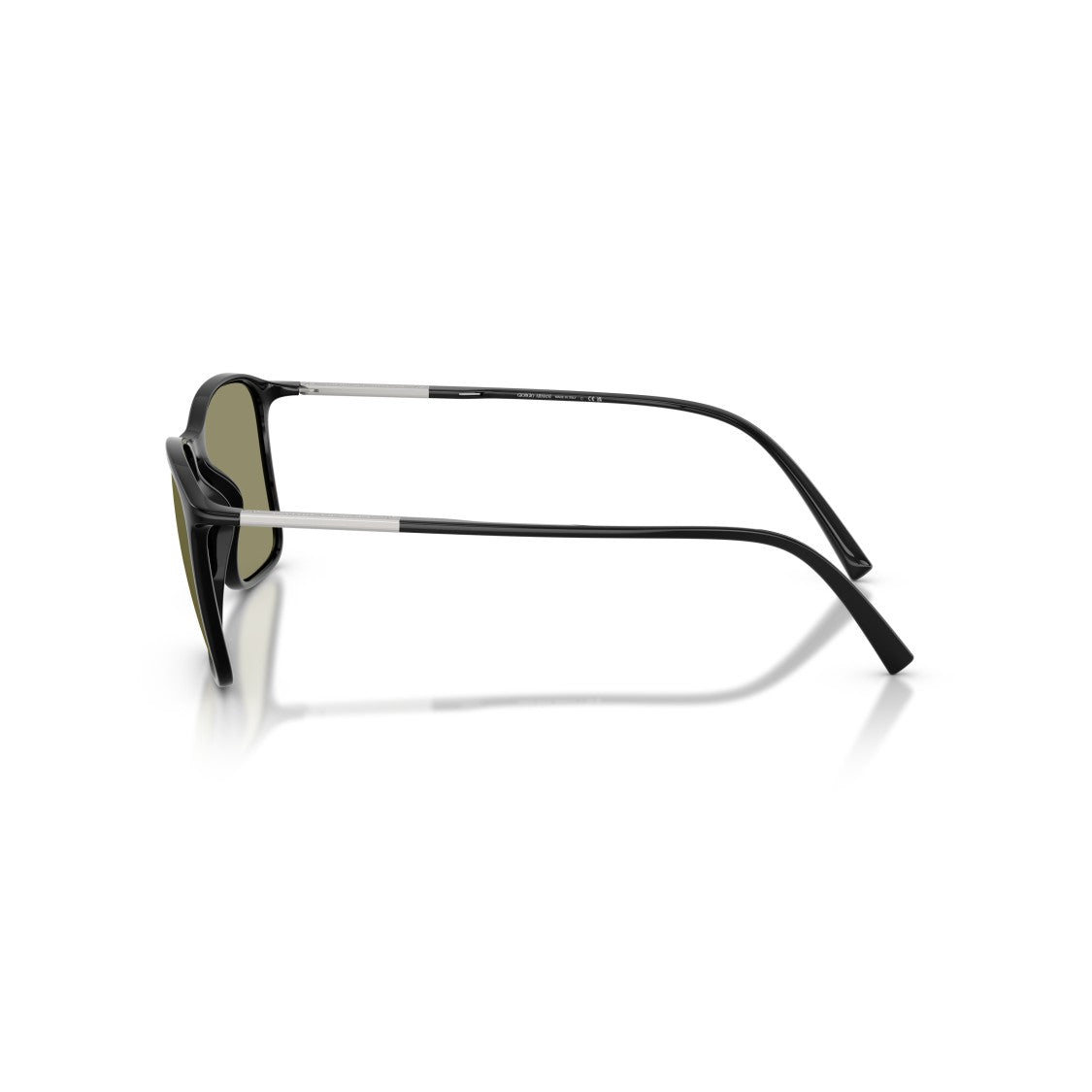 Giorgio Armani 0Ar8231u Rectangular Frame Sunglasses With Olive Green Lenses
