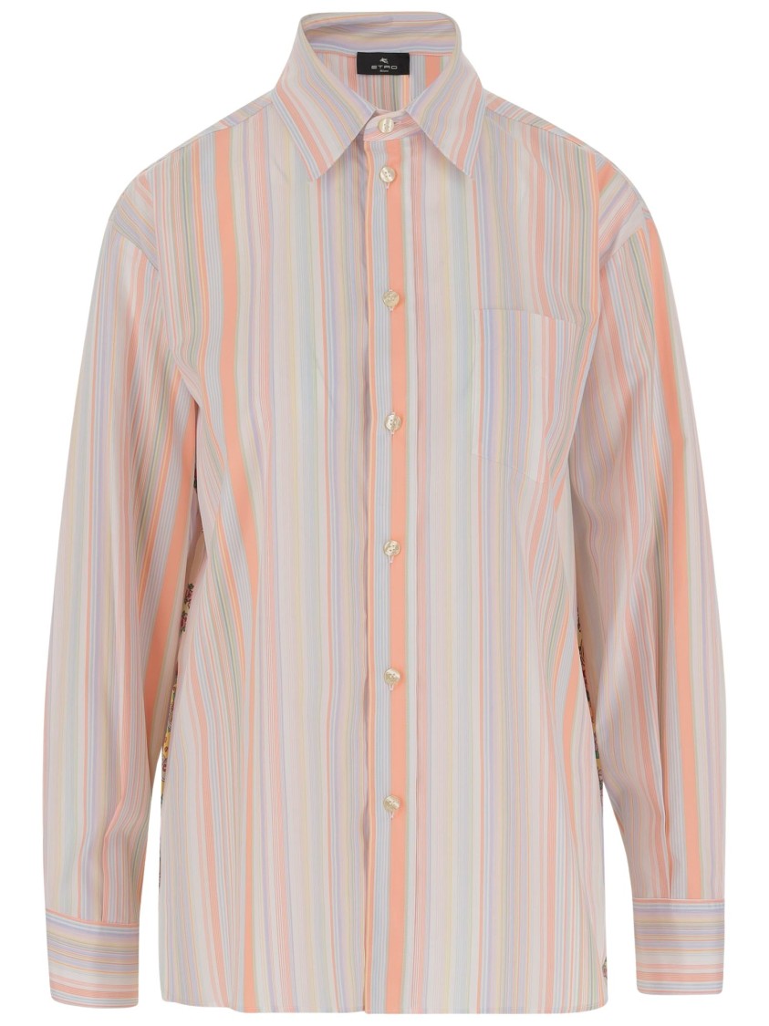 Etro Cotton Mon Striped Pattern Shirt