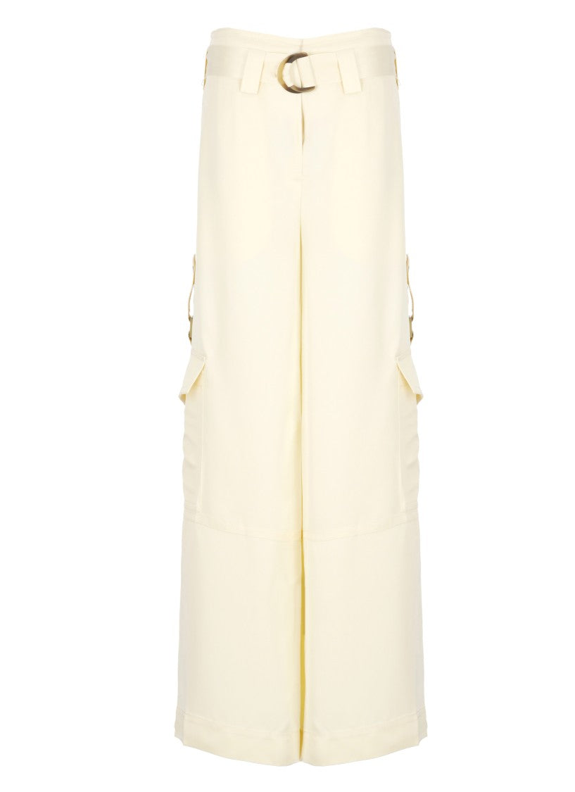 Zimmermann Ivory Viscose Pants