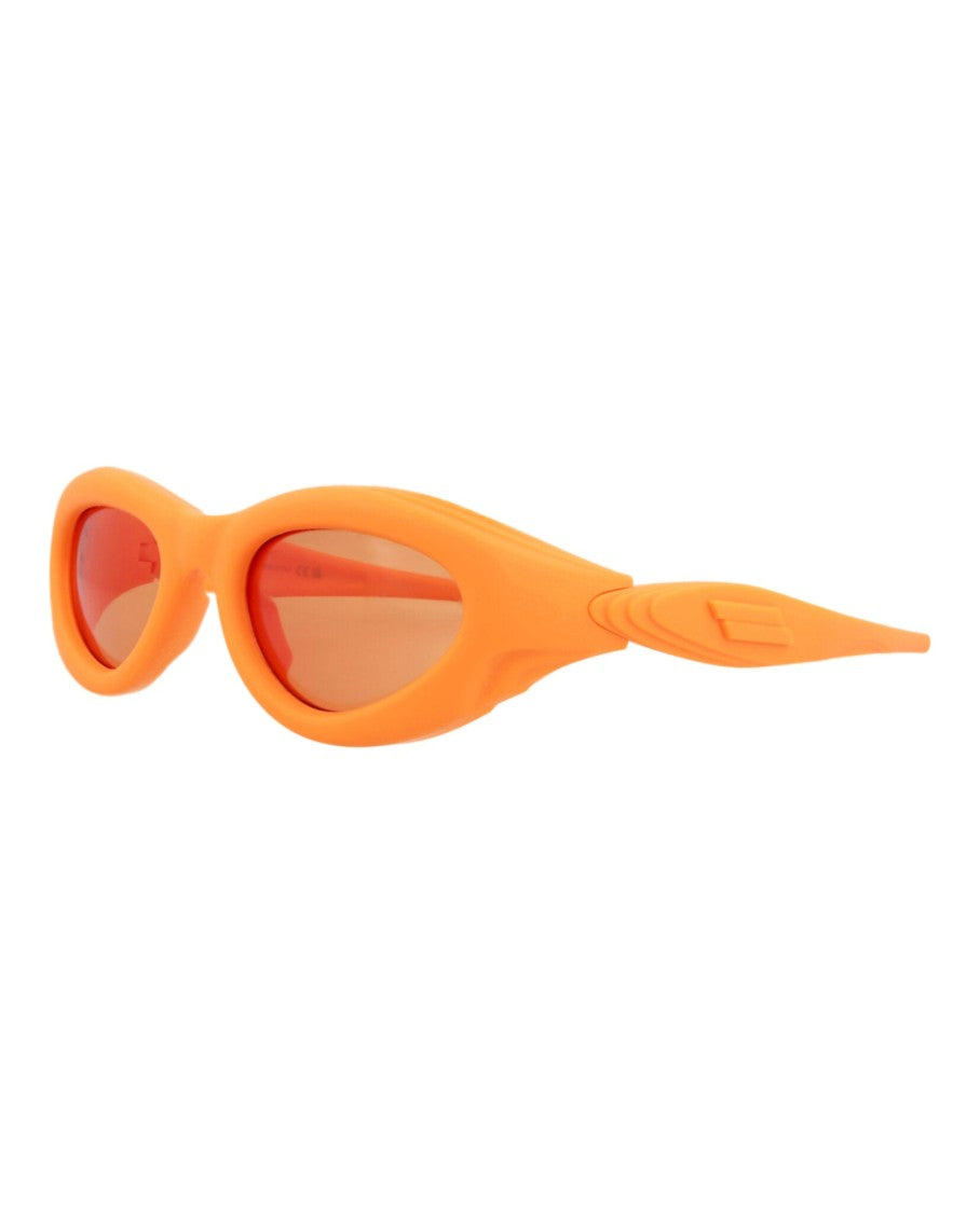 Bottega Veneta Round/Oval-Frame Injection Sunglasses With Saddle Nose Bridge