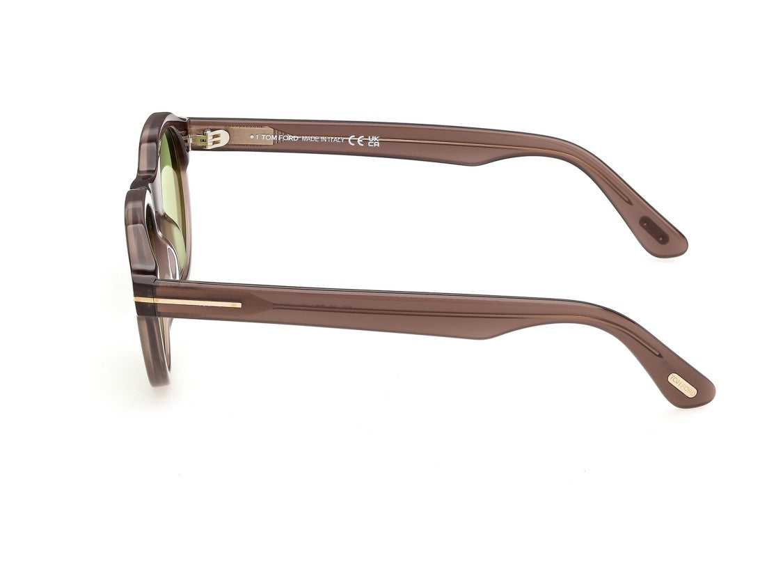 Tom Ford Gold Ft1404 Round Acetate Sunglasses